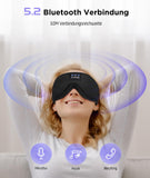 1 x RAW Customer Returns LC-dolida sleep mask with Bluetooth headphones, 3D Bluetooth sleep mask, 3D eye mask for sleep mask, sleep headphones for side sleepers, meditation, gifts - RRP €29.99