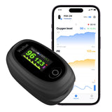 1 x RAW Customer Returns Pulse oximeter with APP and Bluetooth, Wellue Pod-2W oxygen saturation meter finger, blood oxygen meter finger, monitor blood oxygen saturation and heart rate, with batteries - RRP €31.94