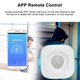 1 x RAW Customer Returns Wireless WiFi Motion Sensor Smart Home PIR Motion Detector Detector Compatible TUYA Smart Life App - RRP €29.45