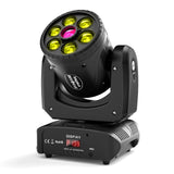 1 x RAW Customer Returns 120W Moving Head LED Party Light Beam Stage Light DMX Light Effect 16 18 Channels Light Sound Activated Disco Light RGBW Rotating Gobos Spotlight for DJ Disco Bar Club Party Stage Light - RRP €125.03