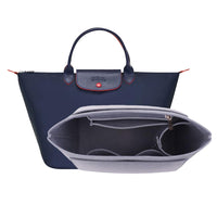 1 x RAW Customer Returns D.DUO Bag Insert Organizer, Purse Accessories, Fits Longchamp Long Handle Tote Bag Gray, M long handle  - RRP €26.62