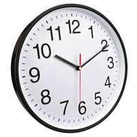 1 x RAW Customer Returns Plumeet 30cm Silent Wall Quartz Clock, Decorative for Home Kitchen Office School, Easy to Read and Battery Operated White  - RRP €21.44