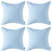 1 x RAW Customer Returns MIULEE Set of 4 waterproof cushion covers decorative cushion cover sofa cushion decorative couch cushion weatherproof cushion cover decorative cushion cover for sofa garden outdoor living room 45 x 45 cm light blue - RRP €21.32