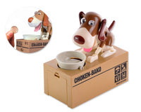 1 x RAW Customer Returns ds. distinctive style Dog Piggy Bank Money Box Dog Eats Money Hungry Dog Piggy Bank Money Saving Field Food Coin Munching Toy Children - RRP €16.85