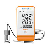 1 x RAW Customer Returns Elitech Thermometer Hygrometer Thermo-Hygrometer Humidity Meter Humidity Monitor Indoor Outdoor Temperature Measuring Device Thermostat Sensor Probe GSP-6G  - RRP €45.04