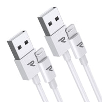 3 x RAW Customer Returns RAMPOW iPhone Cable 1m 1m 2 Pack iPhone Charger MFi C89 Certified Lightning Cable, Fast Charging Cable, Compatible with iPhone 14 14 Pro 13 13 Pro 12 11 X XS XR 8 7 6, iPad, Airpods, White - RRP €47.97