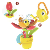 1 x RAW Customer Returns 40218 - YOOKIDOO Jardin ph m re - Baby Bath Toy on the Theme of the Garden - Bath and Shower Game - Watering Can, Snail, Flowers - Baby Gift from 18 Months - RRP €32.25