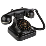 1 x RAW Customer Returns Sangyn Retro Landline Telephones Classic Retro Telephone with Rotary Dial Adjustable Volume Vintage Nostalgia Telephone for Home Office Decoration, Black - RRP €57.46