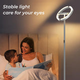 1 x RAW Customer Returns FIMEI floor lamps, floor lamp with movable light ring, living room lamp 4 color temperatures and continuous dimming, floor lamp with remote control and tactile control, modern reading light - RRP €80.66