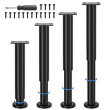 1 x RAW Customer Returns VETIN 4PCS Metal Furniture Feet 25-43cm Adjustable Furniture Legs Bed Suitable for Wardrobe Sofa Bed Table Can Carry 450kg 4.25-43cm  - RRP €24.99