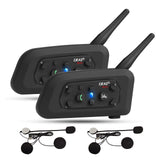 1 x RAW Customer Returns EJEAS V6PRO Motorcycle Intercom Bluetooth Headsets 1200m up to 6 riders DSP noise reduction, waterproof, communication system for motorcycles - RRP €119.99