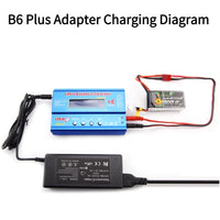 1 x RAW Customer Returns Fafeicy B6 80W digital LCD charger, for parallel charging of LiPo NiMH RC battery, with input voltage monitoring, supports system A 123 Li-Fe Without plug  - RRP €64.97