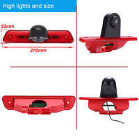 1 x RAW Customer Returns HD Caravan Transporter Reversing System Brake Light Rear View Camera Roof Camera Parking Camera Parking Aids With Angle Adjustable Compatible with Peugeot Expert FIAT Scudo Citroen Jumpy Toyota Proace - RRP €129.98