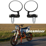 1 x RAW Customer Returns DREAMIZER Round Motorcycle 7 8 22mm Handlebar End Mirrors, Motorcycle Rearview Mirror for Street Sport Bikes Cruiser - RRP €20.64