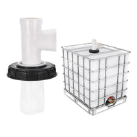 1 x RAW Customer Returns PATIKIL 3-Way IBC Lid Filter 163mm Nylon Rainwater Filter Washable with Lid Plastic Barrel Lid, IBC Tank Accessories Rainwater Tank Filter IBC Container Hose Adapter - RRP €26.71