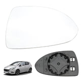 2 x RAW Customer Returns Mirror Glass Replacement for Opel Corsa D 07.2006-08.2014 Corsa E 09.2014-06.2019, Exterior Mirror Glass Aspherical, Exterior Mirror Adjustable Suitable, Reversing Lens Reversing Glass Mirror Left  - RRP €36.28