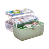 1 x RAW Customer Returns Uotyle Home Medicine Cabinet Box Medicine Storage Medicine Box Lockable Medicine Organizer Multifunctional Medicine Case With Carrying Handle Green  - RRP €29.99