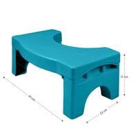 1 x RAW Customer Returns LOMOS Vital Folding Bathroom Stool, Blue, 41 x 22 x 17 cm - RRP €19.97