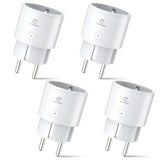 1 x RAW Customer Returns Alexa Socket Pack of 4, EIGHTREE Smart WLAN Socket with Power Measurement, Voice Control Timer, Smart Home WiFi Socket Works with Alexa, Google Home, Only 2.4GHz WiFi - RRP €29.99