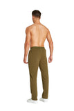 1 x RAW Customer Returns Tansozer jogging bottoms men s cotton training trousers men s sports trousers men s long fitness trousers men s zip pockets without cuffs army green 2XL - RRP €33.99