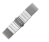 1 x RAW Customer Returns Zeppelin watch strap metal stainless steel Milanese folding clasp 22mm - RRP €87.0