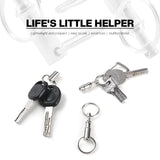 2 x Brand New Bailinks 10pcs Detachable Metal Keychains, Retractable Quick Release Key Chain for Men Women to Hang Keys - RRP €55.2