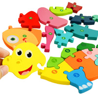 1 x RAW Customer Returns Faburo 4Pcs Wooden Puzzle for Kids, Toy Animal Puzzle, Games Children 3 Years, Wooden Games, Educational Montessori Toy Sets, Montessori Toys Educational 2 3 4 Years - RRP €19.2