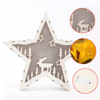 1 x Brand New Shengruili LED Wooden Star Decorative Lamp Christmas Star LED Lighting Window Lighting LED Christmas Decoration - RRP €22.8