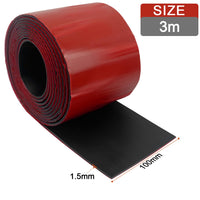 1 x RAW Customer Returns Neoprene Rubber Strip Self-Adhesive Neoprene Rubber Sheet Rubber Mat for DIY Seals, Pads, Flooring, Protection, Buffering, Anti-Vibration, Anti-Slip 100mm W x1.5mm D x3m L  - RRP €23.18