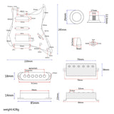 1 x RAW Customer Returns Alnicov Loaded Prewired Pickguard Set SSH Alnico V Single Coil Humbucker Pickup for Fender Strat ST Electric Guitar Replacement Black - RRP €46.99