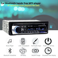 1 x RAW Customer Returns NK car radio with Bluetooth 4.0-1 DIN - 4x40W, AUX function, MP3 player and dual USB port, FM stereo sound, hands-free system, remote control, charging function, LCD display, iOS Android - RRP €19.99