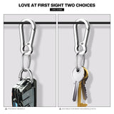 1 x Brand New Bailinks 10 Metal Keychains Carabiner Clip Keychains Swivel Clip Keychains for Men Women - RRP €27.6