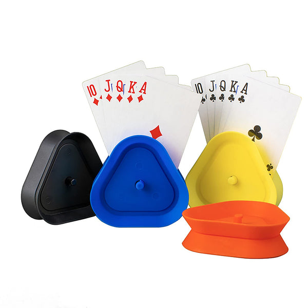 43 x Brand New Dacefloy card holder children UNO playing card holder hands-free card stand triangle playing card holder card holder for seniors and disabled people 4 pieces - RRP €389.58