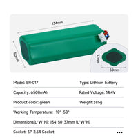 1 x RAW Customer Returns Mspalocell 6500mAh 14.4V replacement battery for Ecovacs Deebot T20 T5 T8 T8 T9 T9 , Deebot Ozmo 950 T10 T9 DX65 DX93 DX96, T10 X1 Omni Turbo Plus, DBX11-11 21 DLX11-21 61 vacuum cleaner battery - RRP €42.35