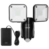 1 x RAW Customer Returns EDISHINE Battery LED Spotlight with Motion Sensor Outdoor, Wireless Battery Operated Outdoor Spotlight, Adjustable Double Lamp Heads, IP44 Waterproof, 800 Lumens, 6000K for Garage, Yard, - RRP €31.25