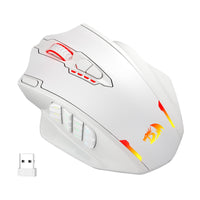 1 x RAW Customer Returns Redragon M913 Wireless Gaming Mouse, 16,000 DPI Wired Wireless RGB Gamer Mouse with 16 Programmable Buttons, 45-Hour Battery and Professional Sensor, 12 Side Buttons, MMO Mouse, White - RRP €59.99