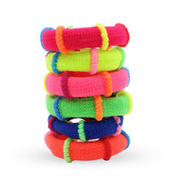 1 x RAW Customer Returns Pack of 100 hair ties for girls, Myhozee 10 styles scrunchies multicolored hair rubber bands hair bands elastic hair accessories hair rope ponytail hair band set for children, babies, girls and women - RRP €6.04