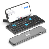 1 x RAW Customer Returns Sikai Foldable Bluetooth Keyboard, Compact Folding Keyboard English Layout Keyboard, Mini Foldable Wireless Keyboard for Tablet PC, Rechargeable Portable Keyboard for Smartphone iPad - RRP €59.99