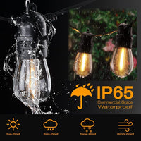 1 x RAW Customer Returns GlobaLink 16M outdoor fairy lights, IP65 waterproof, shatterproof fairy lights, light bulbs, expandable with 16 1 S14 LED light bulbs, outdoor fairy lights for garden, party, balcony, yard decoration, warm white - RRP €39.98