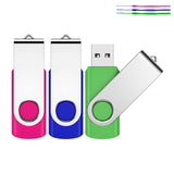 1 x RAW Customer Returns USB Stick 64GB, JEVDES USB Sticks Pack of 3 Memory Stick 64GB USB 2.0 Flash Drive USB Memory Stick Pendrive Data Storage Multicolored with 3 Lanyards 3 Pieces  - RRP €13.7