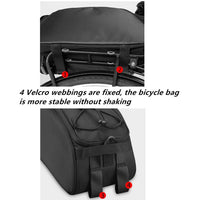 1 x RAW Customer Returns HOMPER Bicycle Bag Saddle Bag Pannier Bag Rear Rack Bag Backpack Side Bag Mountain Road MTB Bike Cycling Rear Seat Bag - RRP €23.68