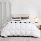 1 x RAW Customer Returns Uniency Duvet 135x200 Winter Very Warm 100 Cotton Down and Feather Duvet 135x200 Single Duvet Comforter Natural and Comfortable Blanket White Filling Weight 1600 g - RRP €109.99