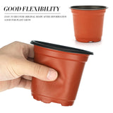 1 x RAW Customer Returns KINGLAKE 100 pieces 10 cm plant pots plant pots cultivation flower pot plastic small cultivation pots plastic pots plants garden round for seeds succulent flowers - RRP €15.35