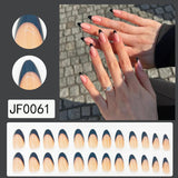 1 x Brand New Pack of 24 Glue-On Fingernails, Extra Long False Nails, Fake Nails Natural with Glue for Women - RRP €8.66