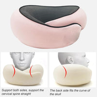 2 x Brand New Travel pillow neck support 360 Neck pillow for travel on the plane Travel pillow in shape for travel, plane, car, office - RRP €40.8