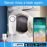 1 x RAW Customer Returns Newgoal Water Alarm Sensor with 60dB Loud Sound WiFi Leak Detector, Overflow Leak Alarm, Remote Monitoring Leakage for Water Heater Sewage Pump, TUYA Smart Life APP Notification - RRP €25.99