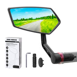 1 x RAW Customer Returns RBRL Bicycle Mirror Extra Large Bar End Bicycle Mirror, Impact-Resistant Mirror Surface Rearview Mirror Bicycle, Bicycle Mirror for E-Bike Universal Bicycle Rearview Mirror left  - RRP €19.15