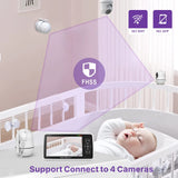 1 x RAW Customer Returns Babystar Baby Monitor with Camera 5 Inch 1280P HD Video Baby Monitor, Camera and Audio Baby Monitor with VOX, Night Vision, 2-Way Audio, Temperature Monitoring - RRP €121.0