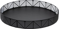 1 x RAW Customer Returns Secret de Gourmet basket, metal tray, black, diameter of 30 cm - RRP €16.73