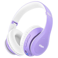 1 x RAW Customer Returns Uliptz Wireless Bluetooth Headphones, 65 Hours Playtime, 6 EQ Sound Modes, HiFi Stereo Over-Ear Headphones with Mic, Foldable Bluetooth 5.3 Headphones for Travel Office Cell Phone TV PC Purple  - RRP €29.99